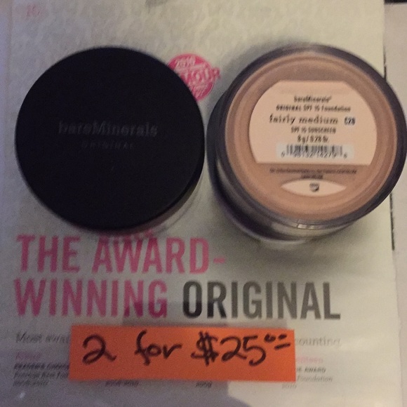 bareMinerals Other - Bare Mineral Foundation FAIRLY MEDIUM bareMinerals Other - Bare Mineral Foundation FAIRLY MEDIUM
